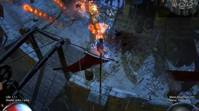 Path Of Exile - Witch CI Fireball Build Liv. 80 - POE  Act 3 Merciless Dominus