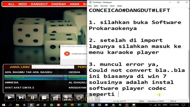 Atasi error could not convert variant of type (null) into type (string) PRO KARAOKE Windows 10 смотреть онлайн