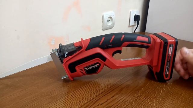 Обрезная пила Einhell GE-GS 18 Li. Мини сабельная пила. Sawzall. Akku-Astsäge. смотреть онлайн