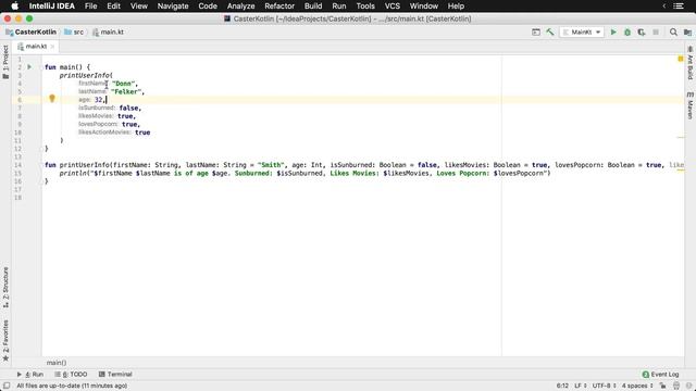 Function Refactoring to New Lines and Named Arguments in IntelliJ смотреть онлайн