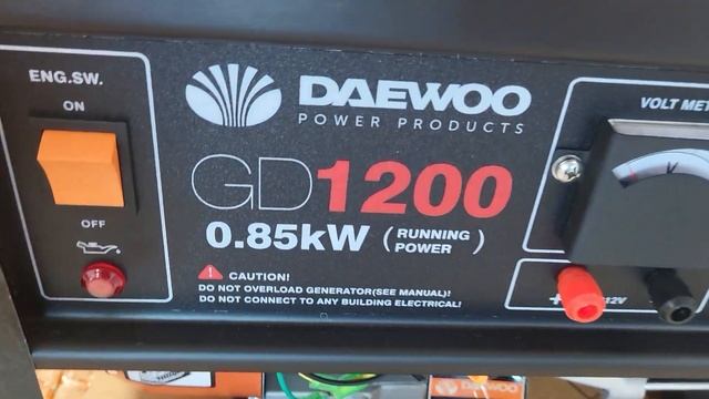 Бензиновий генератор DAEWOO GD 1200 - дуже маленький генератор за гарною ціною смотреть онлайн