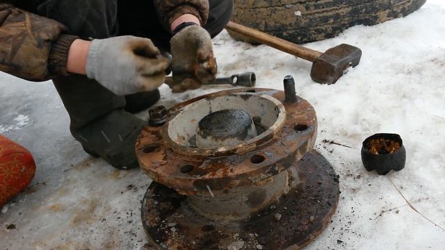 Замена переднего тормозного диска на Камазе смотреть онлайн