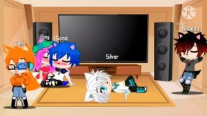 Sonic characters react to Sonic exe ||Gacha Club|| 1 part?