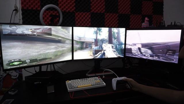 Esto parece MÁGIA! Así es el GAMING en 3 MONITORES! - BenQ EX2710S смотреть онлайн
