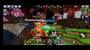 Naomi BG Vs IamNotElijah BG In Bedwars PC Player Vs Mobile Player [Blockman Go Bedwars]