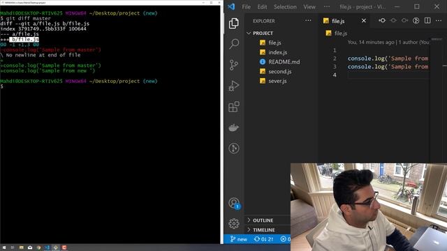 آموزش گیت جلسه 19 git diff смотреть онлайн
