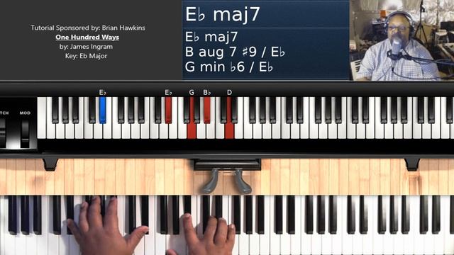 One Hundred Ways (by James Ingram) - Piano Tutorial
