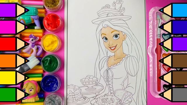 Coloring Lipstick Makeup Coloring Pages For Girls, Learn To Color Rapunzel Coloring Book