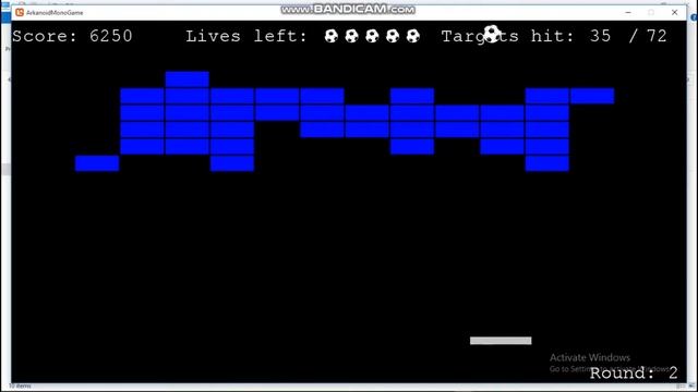 Arkanoid MonoGame смотреть онлайн