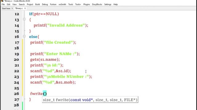 Read and Write a file in binary | Binary Files in C programming | Read and write a file in Binary C смотреть онлайн