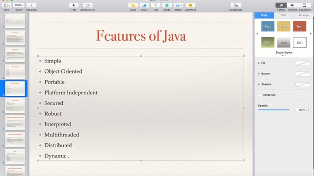 java features смотреть онлайн
