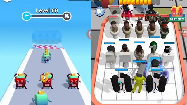 Merge Number Cube Run Vs Merge Skibidi Toilet Game, Alphabet Run, Number Lore Max Level Gameplay смотреть онлайн