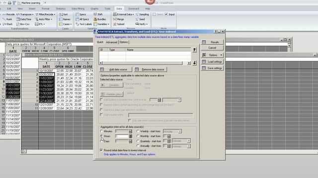 STATISTICA Extract, Transform, and Load ETL Агрегирование данных в Statistica смотреть онлайн