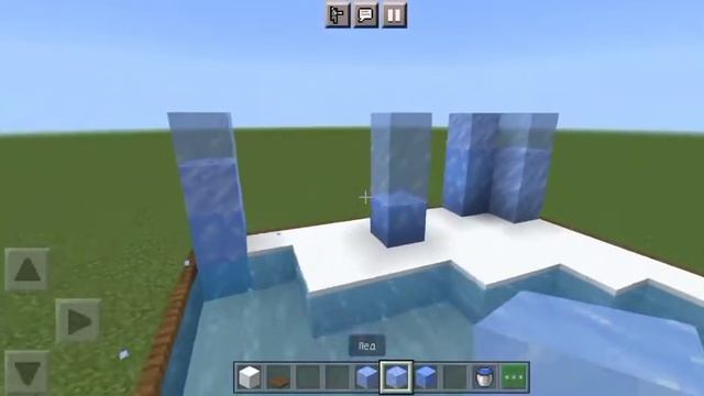 Как построить мини биом ледяные пики в Майнкрафте.
