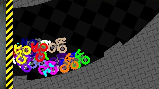 Shutter Crush 12 - Survival Bicycle Race in Algodoo смотреть онлайн