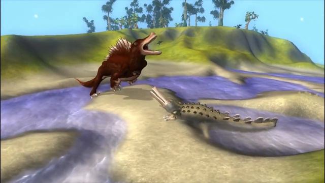 Spinosaurus Vs Sarcosuchus | Dino Face-off [S2E2] | SPORE