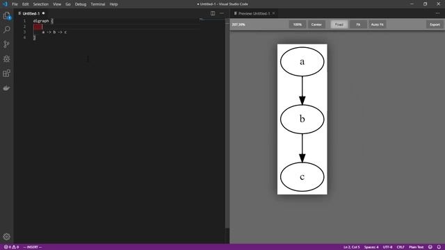 A brief demo of graphviz-preview in VS Code смотреть онлайн