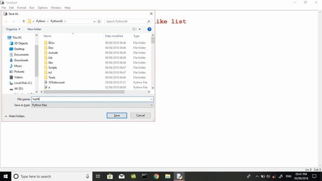 tuple in python language || difference between tuple and list || example смотреть онлайн