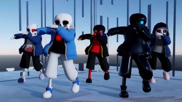 【Undertale AU MMD】The bad guys' dance《一骑当千》 смотреть онлайн