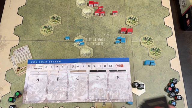Command & Colors: Samurai Battles + CDG Solo System (GMT) - AAR And Gameplay