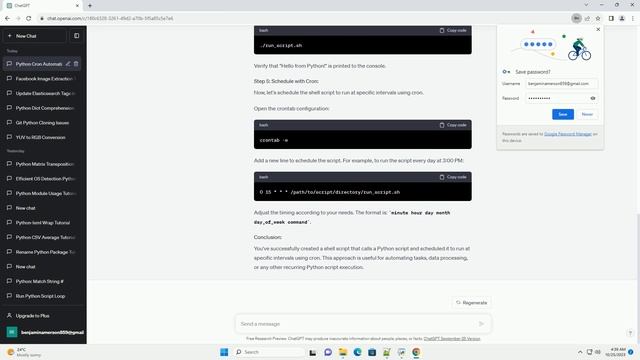 Calling a python script from shell script cron смотреть онлайн