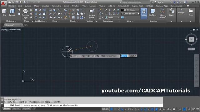 AutoCAD Move Object To Coordinates | Move To 0 0, Move Object To Origin