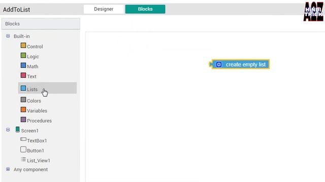 Add item list bloc uses thunkable, appybuilder, makeroid , kodular. make apps without coding hindi. смотреть онлайн