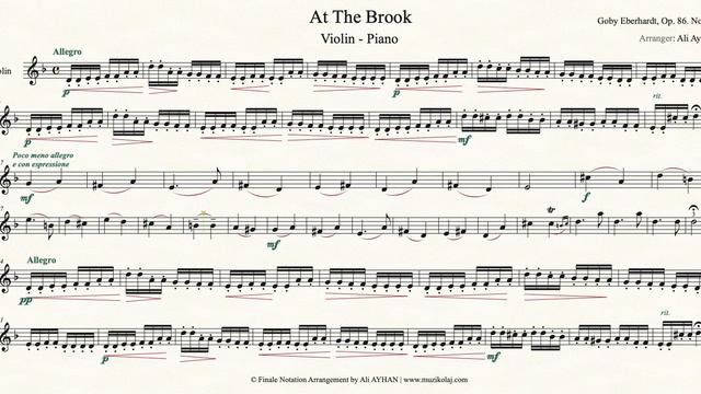At The Brook - Keman Partisi - Violin Part смотреть онлайн