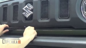 Защита радиатора SUZUKI JIMNY IV с 2018г.в. (Черный) - strelka11.ru