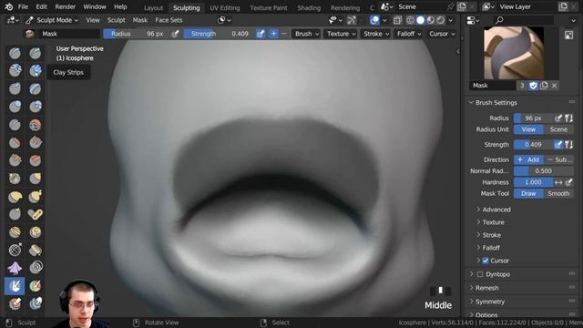 How to Use Blender's Sculpting Mask Brush (Tutorial) смотреть онлайн