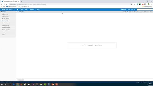 Tibco Jaspersoft: Disabling AdHoc Cache смотреть онлайн