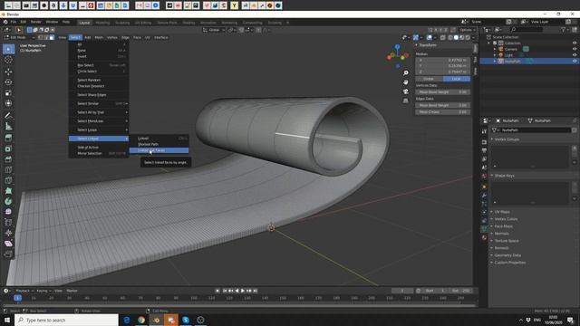 Blender Tutorial: Select Linked - Linked flat faces смотреть онлайн