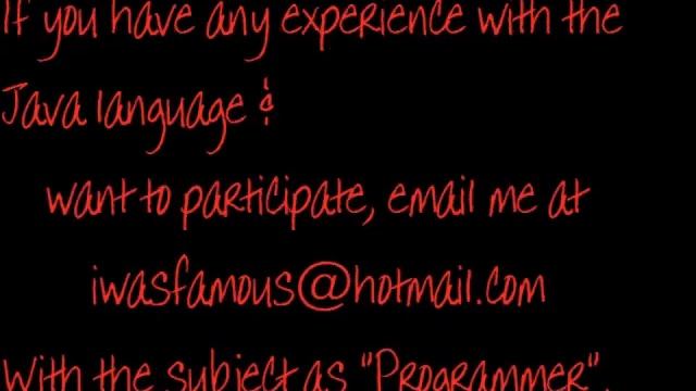 New Java Project! Looking for good Programmers and Artists! смотреть онлайн