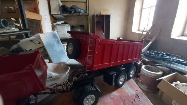 RC KRAZ 6x6 DUMP TRUCK WITH TRAILER. RC КРАЗ 6х6 самосвал с прицепом смотреть онлайн