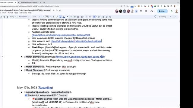 Kubernetes SIG API Machinery 20230531 Meeting смотреть онлайн