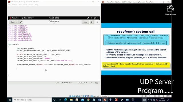UDP Server program смотреть онлайн