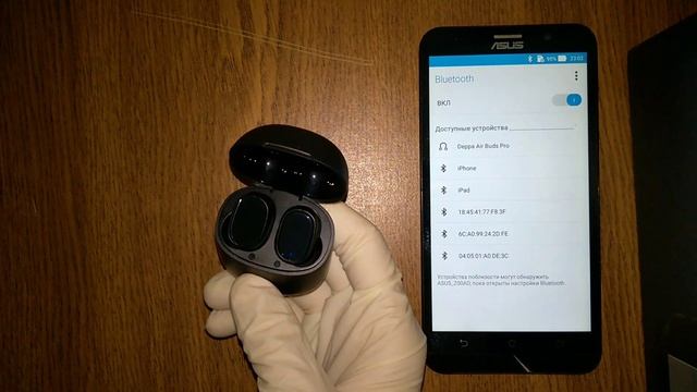 Сопряжение наушников с новым устройством. Deppa Air Buds Pro