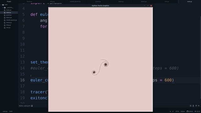 Generative art in Python: Euler Spirals смотреть онлайн