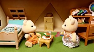 ★ Как мишки с лесными жителями знакомились! Мультяшный обзор семьи медведей Sylvanian Families ★