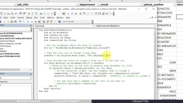 Clean Data with ChatGPT: Add Comment to Outliner Data by Filtered Criteria смотреть онлайн