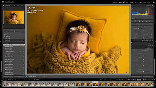 Как убрать рефлексы при съемке на ярком фоне / обработка фотографий новорожденных