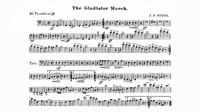 The Gladiator March: 3rd Trombone: John Philip Sousa смотреть онлайн