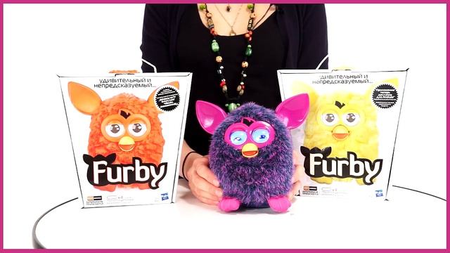 Furby Интерактивная игрушка Теплая волна A0002H) Фиолетовый Желтый Оранжевый смотреть онлайн