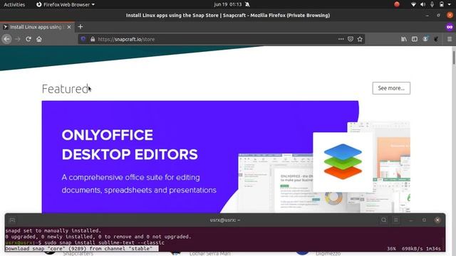snapd en Ubuntu 20.04 смотреть онлайн