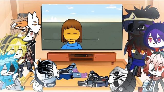 Sans AUs react to glitchtale AMV смотреть онлайн