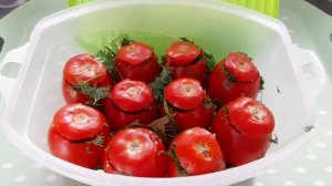 ? Малосольные помидоры сухим посолом.