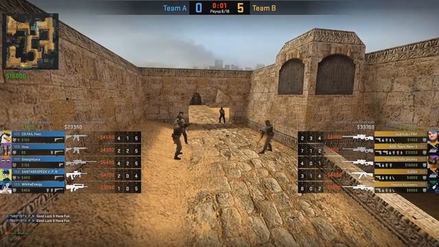 [RU] ШОУ-МАТЧ | Team A vs Team B | Игра 1 | Dust2 | BO3 смотреть онлайн