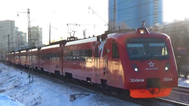 Электропоезд ЭД4МКМ-АЭРО-0004 "Аэроэкспресс" смотреть онлайн