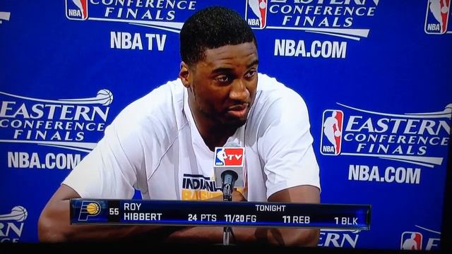 Roy Hibbert swears during post game after game 6 смотреть онлайн