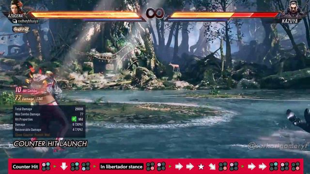 Azucena Ultimate and High damage Combo Guide #tekken8 смотреть онлайн